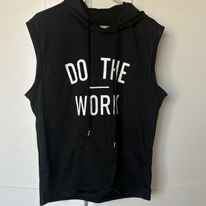 SHEIN Black Sleeveless Hoodie Shirt